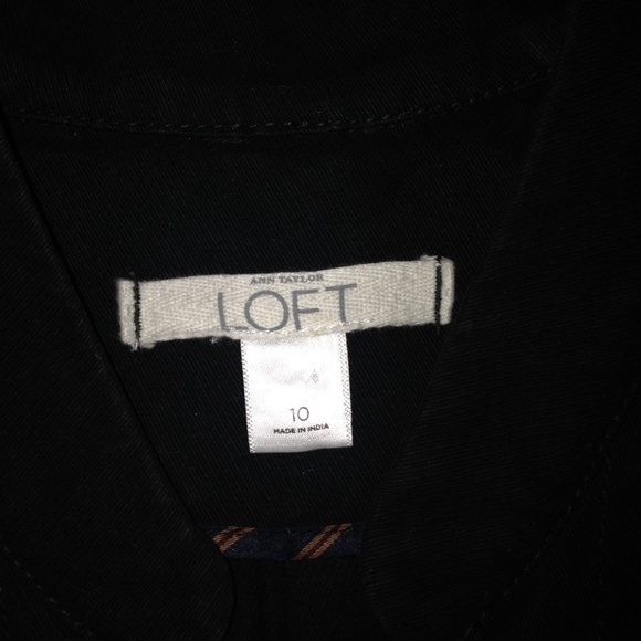 Ann Taylor LOFT Women’s‎ 10 Cotton Jacket Black - Picture 5 of 6